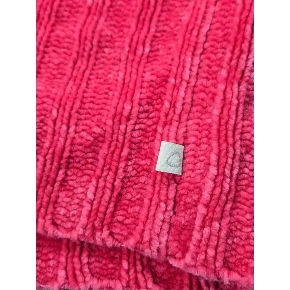 Liz Claiborne Kid Toddler 2T Hot Pink Chenille Knit Long Cardigan Duster Sweater